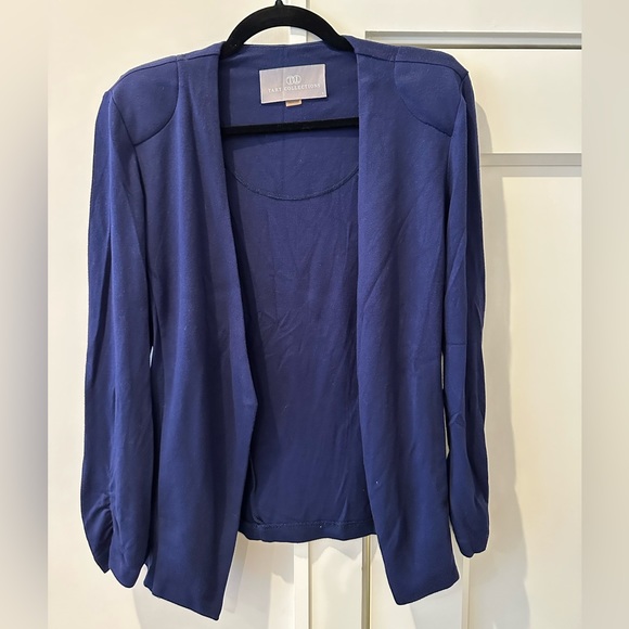 Tart Collections Navy Blue Knit Blazer Small - Picture 1 of 6